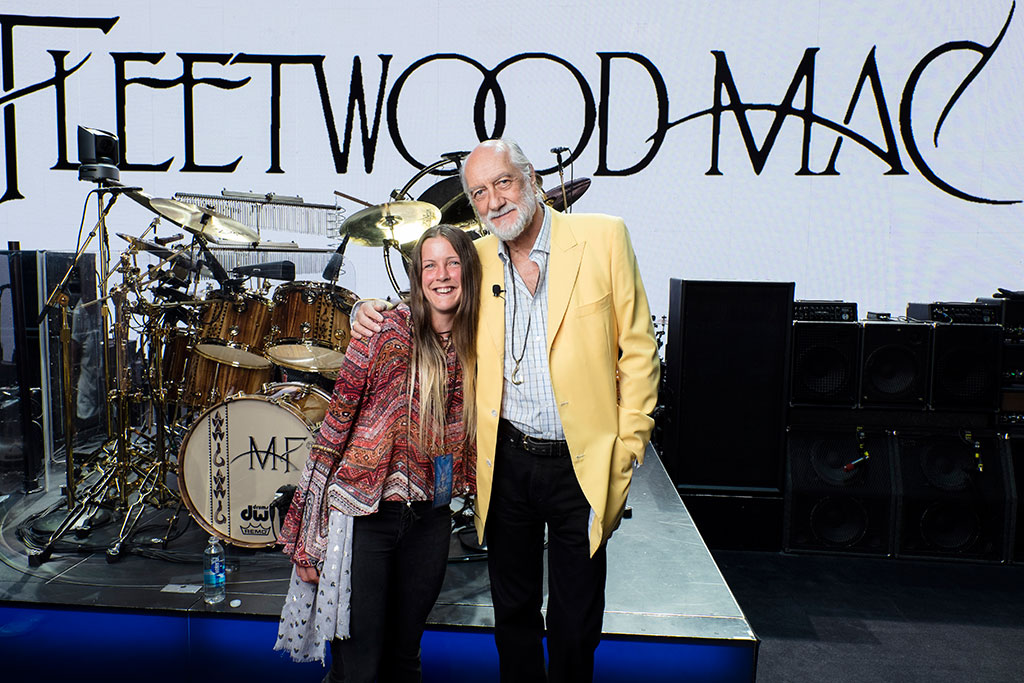 Ruth Tolkien with Mick Fleetwood, drummer with Fleetwood Mac